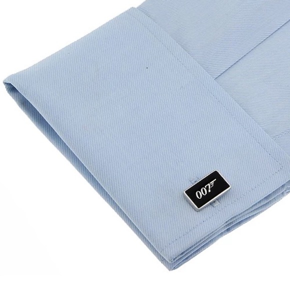 Black & Silver 007 James Bond Cufflinks - Picture 2 of 14